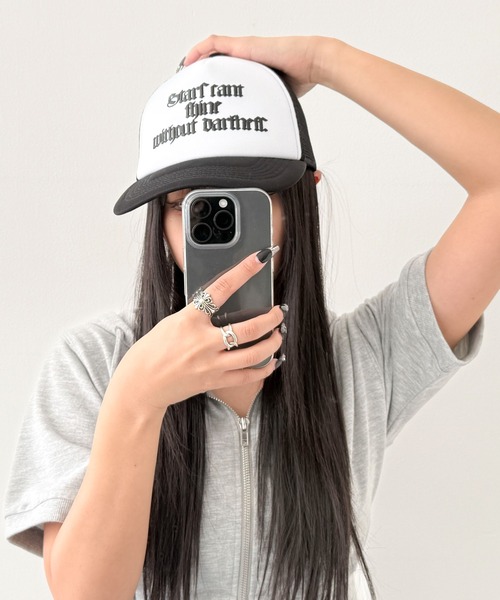 WEGO（ウィゴー）の「WEGO/オールドイングリッシュロゴメッシュキャップ（キャップ・レディース・ブラウン/ブラック・FREE）」の14枚目の写真