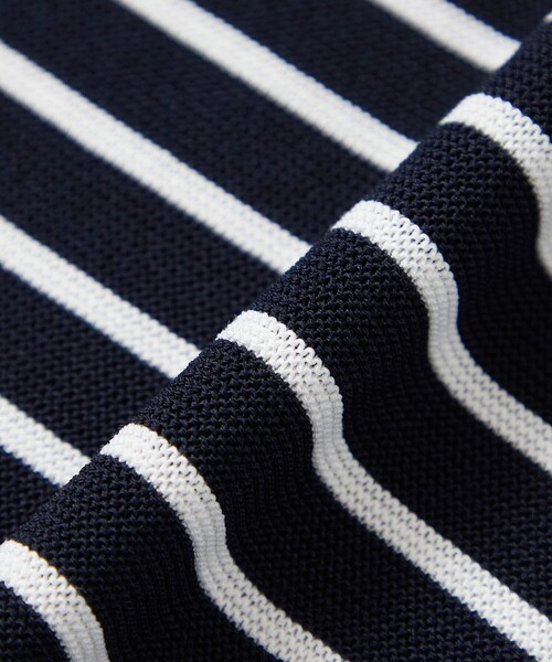 MACKINTOSH LONDON(マッキントッシュ ロンドン)の「ホールガーメントボーダープルオーバー(Tシャツ/カットソー・レディース・ネイビー/グリーン・38/40)」の4枚目の写真