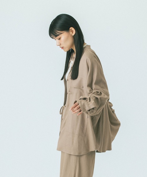 ブラウス シャツ (GENE HEAVENS)WORK POCKET BIG SHIRT レディース セール】(GENE HEAVENS)WORK POCKET BIG SHIRT（シャツ/ブラウス