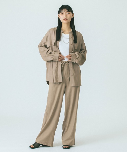 ブラウス シャツ (GENE HEAVENS)WORK POCKET BIG SHIRT レディース セール】(GENE HEAVENS)WORK POCKET BIG SHIRT（シャツ/ブラウス