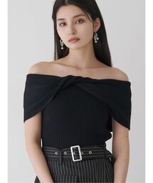 MURUA | オフショルダーツイストニット(ニット/セーター)