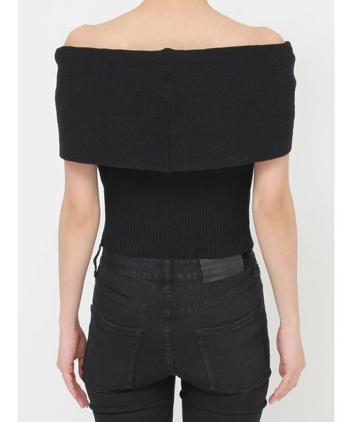 MURUA（ムルーア）の「オフショルダーツイストニット（ニット/セーター・レディース・オレンジ/ブラック・FREE）」の20枚目の写真