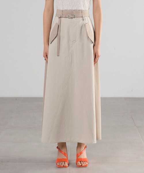 セール】リメイクライクフレアスカート｜ウォッシャブル/秋服