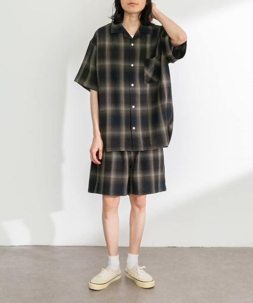 URBAN RESEARCH Sonny Label(アーバンリサーチサニーレーベル)の「オンブレチェックイージーショートパンツ(その他パンツ・メンズ・ブラック/ネイビー・MEDIUM/LARGE)」の20枚目の写真