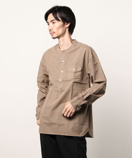 The DUFFER of ST.GEORGE」 長袖シャツ MEDIUM ブルーグリーン メンズ