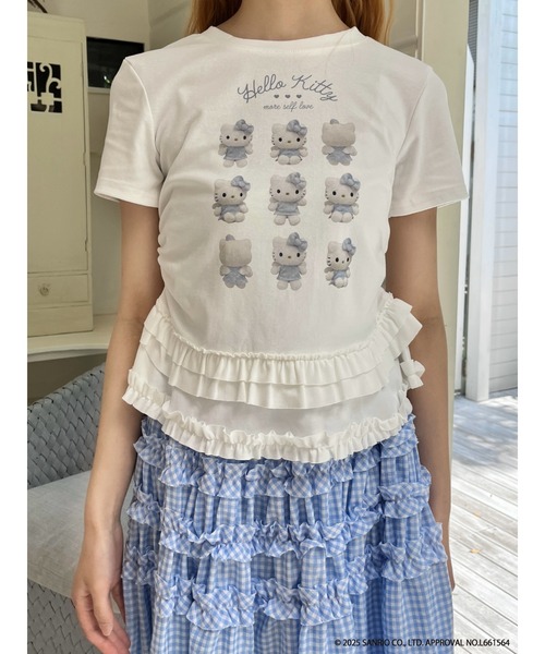 sanrio（サンリオ）の「ANGEL【HELLO KITTY】 ENCYCLOPEDIA TEE（Tシャツ/カットソー・レディース・ブルー系/ブラック系/ピンク系・FREE）」の4枚目の写真