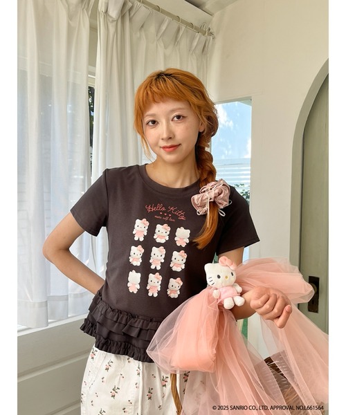 キティ　ジェンガ　ジュニア　レア ジュニア キッズ 子供 半袖 Tシャツ サンリオTシャツ ハローキティ