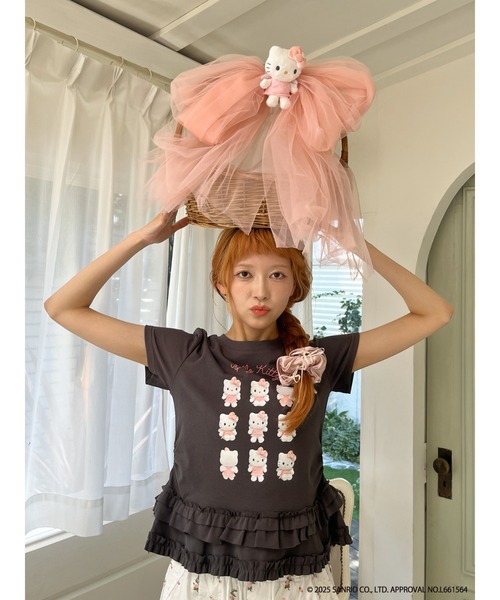 sanrio（サンリオ）の「ANGEL【HELLO KITTY】 ENCYCLOPEDIA TEE（Tシャツ/カットソー・レディース・ブルー系/ブラック系/ピンク系・FREE）」の17枚目の写真