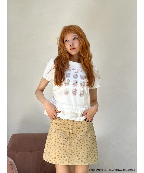 sanrio（サンリオ）の「ANGEL【HELLO KITTY】 ENCYCLOPEDIA TEE（Tシャツ/カットソー・レディース・ブルー系/ブラック系/ピンク系・FREE）」の9枚目の写真