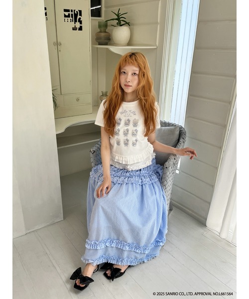 sanrio（サンリオ）の「ANGEL【HELLO KITTY】 ENCYCLOPEDIA TEE（Tシャツ/カットソー・レディース・ブルー系/ブラック系/ピンク系・FREE）」の21枚目の写真