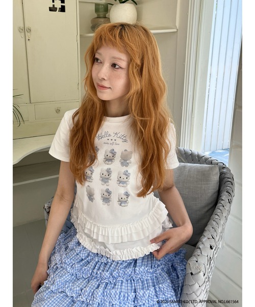 sanrio（サンリオ）の「ANGEL【HELLO KITTY】 ENCYCLOPEDIA TEE（Tシャツ/カットソー・レディース・ブルー系/ブラック系/ピンク系・FREE）」の15枚目の写真