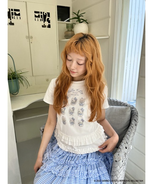 sanrio（サンリオ）の「ANGEL【HELLO KITTY】 ENCYCLOPEDIA TEE（Tシャツ/カットソー・レディース・ブルー系/ブラック系/ピンク系・FREE）」の14枚目の写真