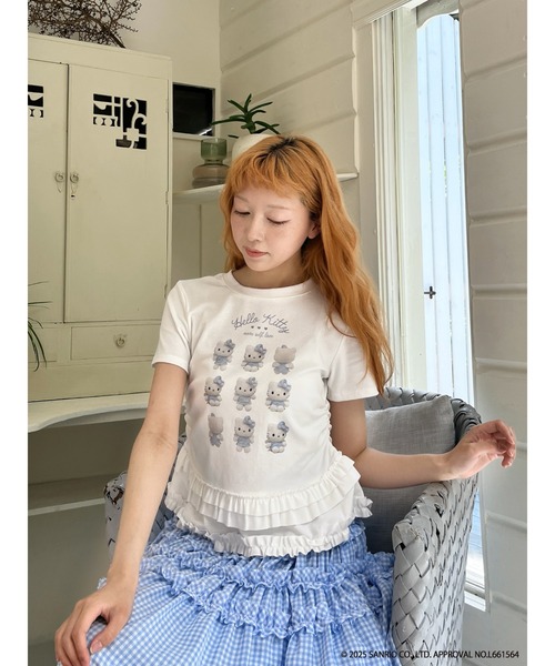 sanrio（サンリオ）の「ANGEL【HELLO KITTY】 ENCYCLOPEDIA TEE（Tシャツ/カットソー・レディース・ブルー系/ブラック系/ピンク系・FREE）」の13枚目の写真