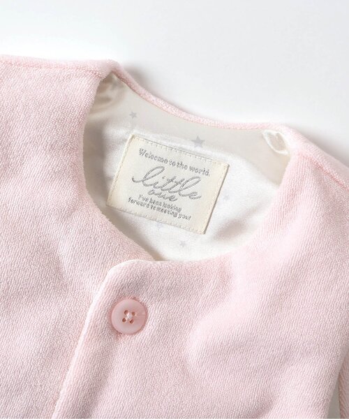 apres les cours（アプレレクール）の「パイルベビーベスト（その他ベビーウェア・キッズ・アイボリー/ピンク・70/80）」の6枚目の写真