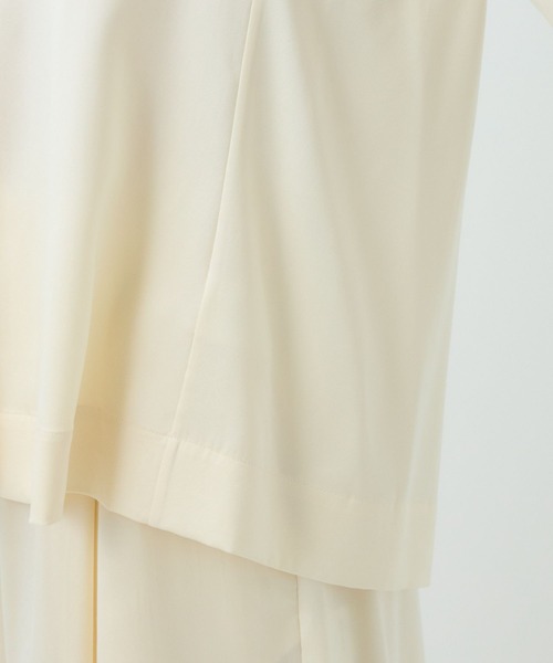 Chaos（カオス）の「Chaos(カオス)/モーラスタンドスキッパーブラウス　【セットアップ可】（シャツ/ブラウス・レディース・アイボリー/ダークブラウン系/チャコール/グレー系その他・FREE）」の12枚目の写真