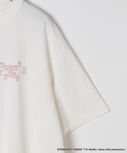 ☆niko☺︎☆ セール】【STRANGER THINGS】コラボ サイドフリルTシャツ（T