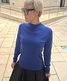 入手困難✨ レオナール シルク×コットン カーディガン ボレロ ブルー カーディガン/ボレロ（ブルー・ネイビー/青色系・シルク