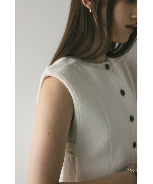 ドライニットフレアベスト（ベスト）｜STYLEMIXER（スタイル