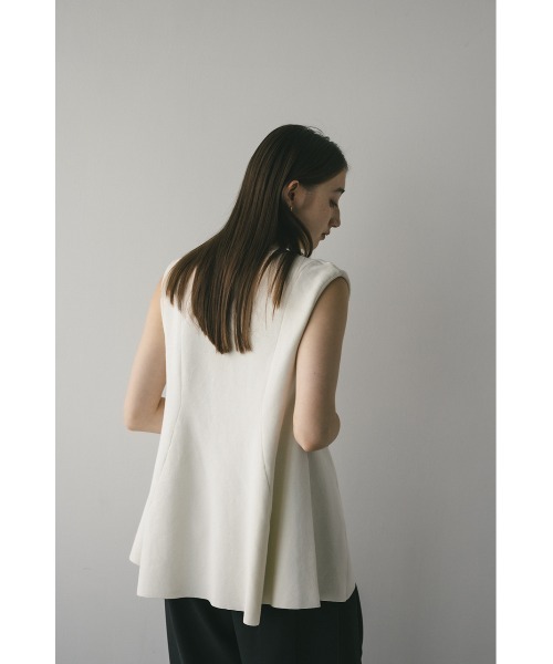 STYLEMIXER(スタイルミキサー)の「ドライニットフレアベスト(ベスト・レディース・ブラック/ホワイト・FREE)」の3枚目の写真