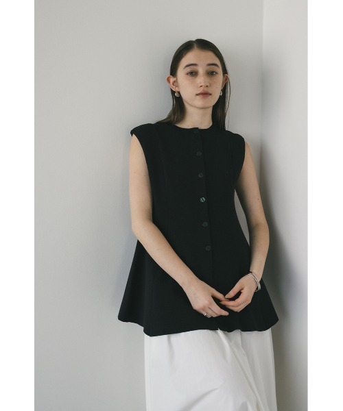 STYLEMIXER(スタイルミキサー)の「ドライニットフレアベスト(ベスト・レディース・ブラック/ホワイト・FREE)」の14枚目の写真