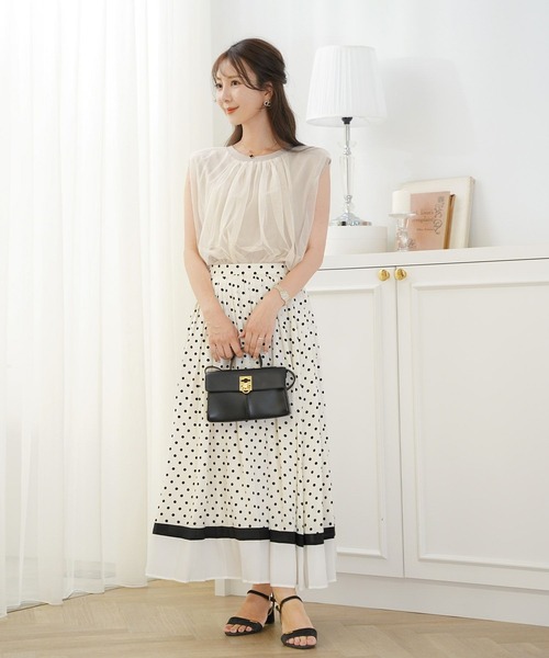 ニット セーター 2WAY チュール ニット トップス le reve vaniller レディース 2WAY チュール ニット トップス le reve vaniller（ニット