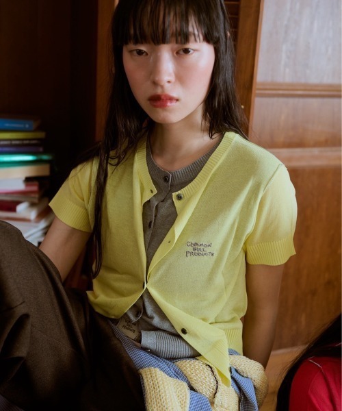 common gull products.（コモンガルプロダクツ）の「2つで1つのカーディガン晴天（カーディガン/ボレロ・レディース・イエロー系/ブラウン系/レッド系・SMALL/MEDIUM）」の18枚目の写真