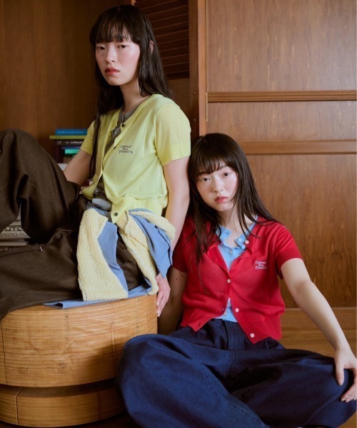 common gull products.（コモンガルプロダクツ）の「2つで1つのカーディガン晴天（カーディガン/ボレロ・レディース・イエロー系/ブラウン系/レッド系・SMALL/MEDIUM）」の22枚目の写真