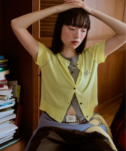 common gull products.（コモンガルプロダクツ）の「2つで1つのカーディガン晴天（カーディガン/ボレロ・レディース・イエロー系/ブラウン系/レッド系・SMALL/MEDIUM）」の21枚目の写真