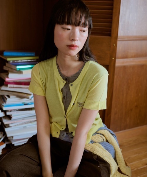 common gull products.（コモンガルプロダクツ）の「2つで1つのカーディガン晴天（カーディガン/ボレロ・レディース・イエロー系/ブラウン系/レッド系・SMALL/MEDIUM）」の19枚目の写真