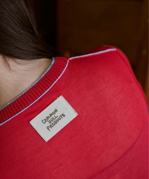 common gull products.（コモンガルプロダクツ）の「2つで1つのカーディガン晴天（カーディガン/ボレロ・レディース・イエロー系/ブラウン系/レッド系・SMALL/MEDIUM）」の8枚目の写真