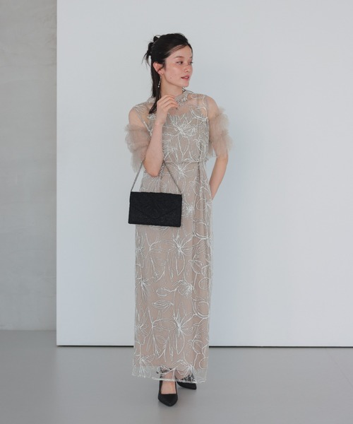 Dorry Doll(ドリードール)の「シャイニーマルチドレス(ドレス・レディース・ベージュ/チャコール/ブラック/ピンク・MEDIUM)」の14枚目の写真