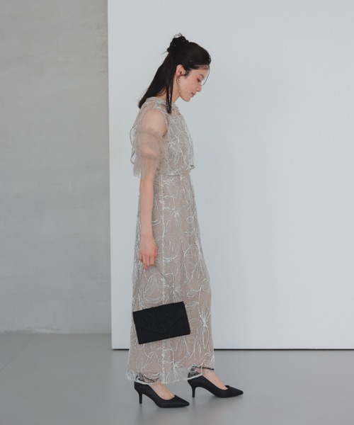 Dorry Doll(ドリードール)の「シャイニーマルチドレス(ドレス・レディース・ベージュ/チャコール/ブラック/ピンク・MEDIUM)」の15枚目の写真