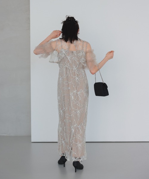 Dorry Doll(ドリードール)の「シャイニーマルチドレス(ドレス・レディース・ベージュ/チャコール/ブラック/ピンク・MEDIUM)」の16枚目の写真