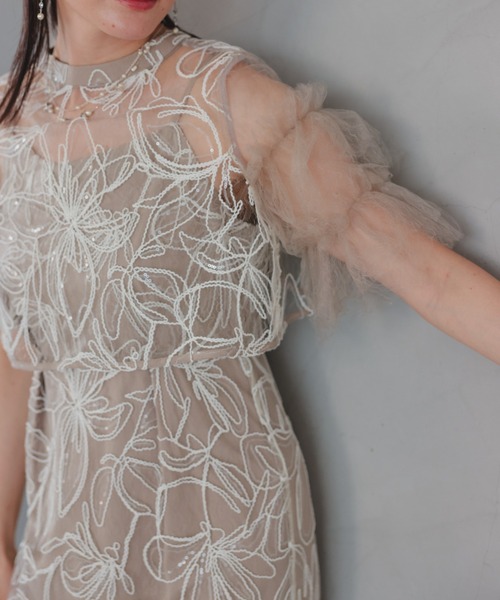 Dorry Doll(ドリードール)の「シャイニーマルチドレス(ドレス・レディース・ベージュ/チャコール/ブラック/ピンク・MEDIUM)」の20枚目の写真