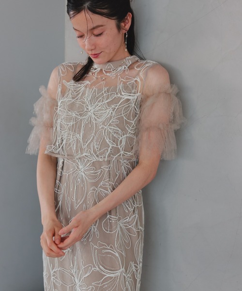 Dorry Doll(ドリードール)の「シャイニーマルチドレス(ドレス・レディース・ベージュ/チャコール/ブラック/ピンク・MEDIUM)」の19枚目の写真