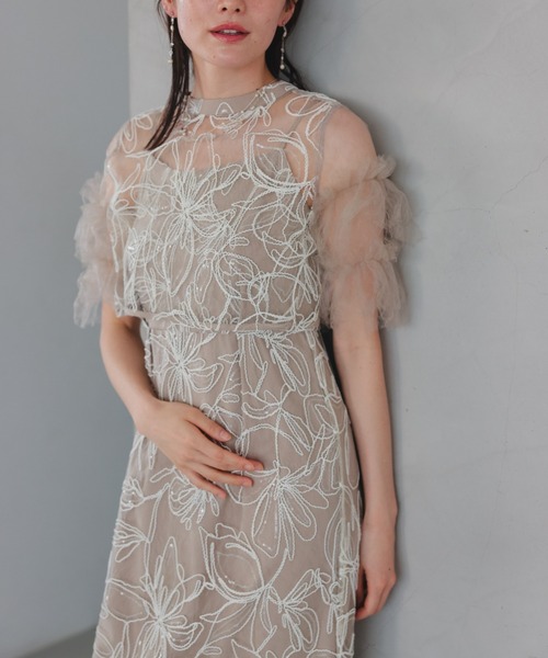 Dorry Doll(ドリードール)の「シャイニーマルチドレス(ドレス・レディース・ベージュ/チャコール/ブラック/ピンク・MEDIUM)」の17枚目の写真