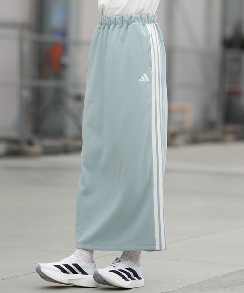 adidas(アディダス)の「adidas/アディダス ロングスカート Iライン ジャージ素材 SW799(スカート・レディース・ブラウン/ブラック/セージグリーン・M/L/S)」の15枚目の写真