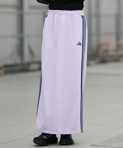 adidas(アディダス)の「adidas/アディダス ロングスカート Iライン ジャージ素材 SW799(スカート・レディース・ブラウン/ブラック/セージグリーン・M/L/S)」の21枚目の写真