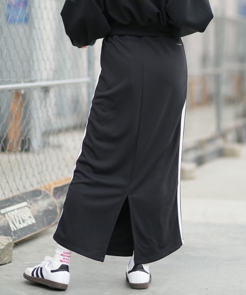 adidas(アディダス)の「adidas/アディダス ロングスカート Iライン ジャージ素材 SW799(スカート・レディース・ブラウン/ブラック/セージグリーン・M/L/S)」の7枚目の写真