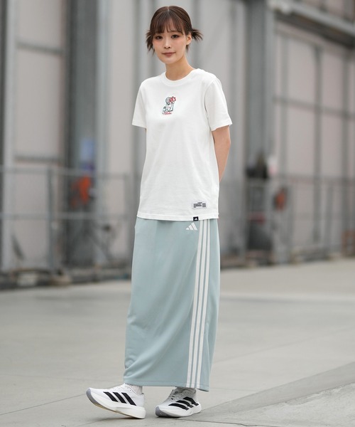 adidas(アディダス)の「adidas/アディダス ロングスカート Iライン ジャージ素材 SW799(スカート・レディース・ブラウン/ブラック/セージグリーン・M/L/S)」の17枚目の写真