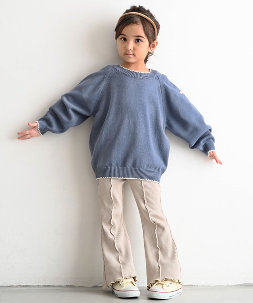 PUPPAPUPO（プッパプーポ）の「メロー フレア パンツ リブ（その他パンツ・キッズ・チャコール/ピンクベージュ/グレイッシュベージュ・70/80/90/100/110）」の22枚目の写真