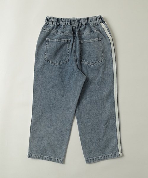 GLAZOS（グラソス）の「【SKIT0LY】デニムラインパンツ（デニムパンツ・キッズ・ライトブルー/ダークブルー・130cm/110cm/100cm/120cm）」の6枚目の写真