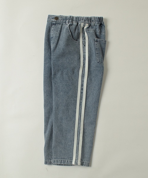 GLAZOS（グラソス）の「【SKIT0LY】デニムラインパンツ（デニムパンツ・キッズ・ライトブルー/ダークブルー・130cm/110cm/100cm/120cm）」の9枚目の写真