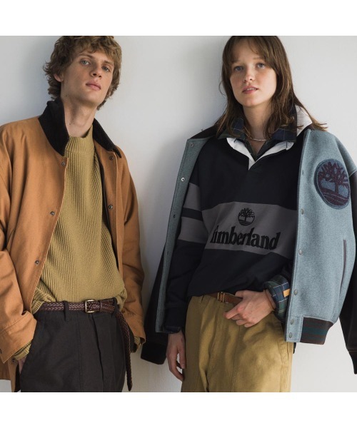 Timberland(ティンバーランド)の「【TOKYO DESIGN COLLECTIVE】バーシティ ジャケット ユニセックス(その他アウター・メンズ・グリーン・LARGE/MEDIUM/X-LARGE)」の2枚目の写真