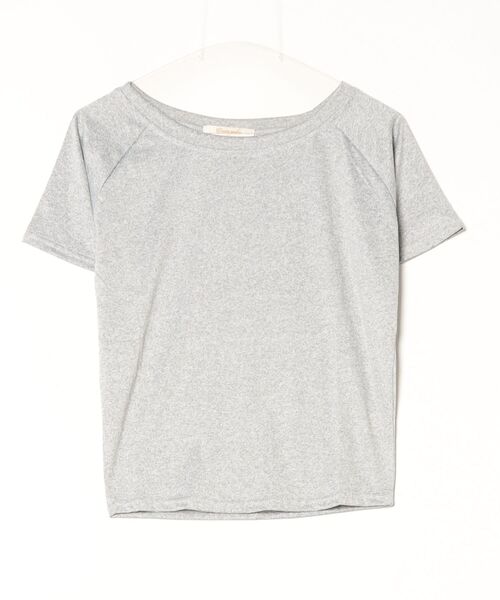 Dream garden(ドリームガーデン)の「ルーズネック2WAYオフショルTシャツ(Tシャツ/カットソー・レディース・グレー/ホワイト/ブラック・S/M/L/XL)」の10枚目の写真