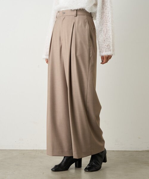 BEARDSLEY（ビアズリー）の「ワイドレッグパンツ（その他パンツ・レディース・ブラック/ベージュ・1/0）」の17枚目の写真