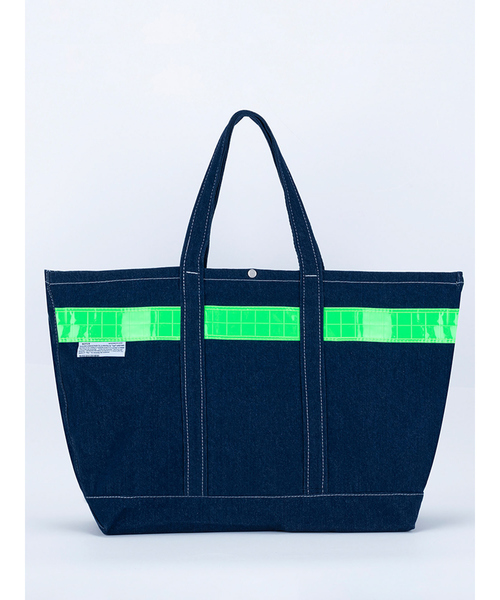 WEEKEND(ER)(ウィークエンダー)の「【WEEKENDER/ウィークエンダー】 SAFETY DENIM TOTE/デニム/トートバッグ旅行/デイリーユース【WEB限定】(バックパック/リュック・メンズ・ブルー/ブラック/ダークネイビー・フリー)」の11枚目の写真