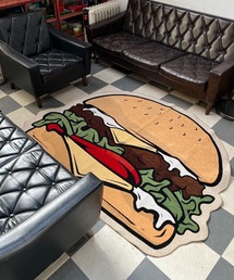 TRADITION ACOUSTIC.（トラディションアコースティック）の「【 tradition acoustic. / トラディション アコースティック】Motif Rug Mat - BURGER Large / モチーフラグマット ハンバーガー ラージ　TDI（ラグ/マット）」