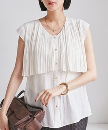 VIS | プリーツデザインブラウス/通勤対応(シャツ/ブラウス)
