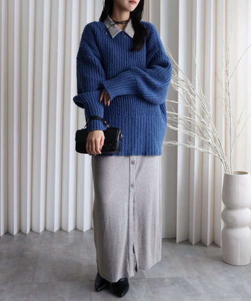 model：164cm. 着用サイズ：FREE